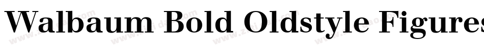 Walbaum Bold Oldstyle Figures字体转换